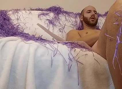 Inflatable Anal Sex Toy on Sofa