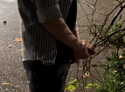 Risky Extreme Couple Jerk off Outdoor in Public Under the Rain (very Romantic)