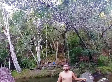 I Went to the Waterfall and Showed off Before Someone Came and Caught Me.