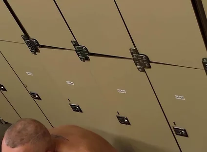 Stepdaddy Caught Fucking a Jock in the Locker Room