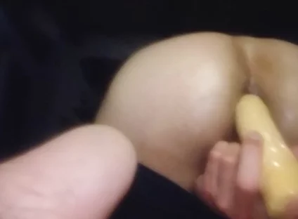 Anal Masturbation with Dildo