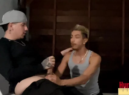 Gay Cholo Sucks Gang Thugs Cock