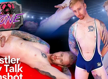 Wrestler Dirty Talk Cumshot