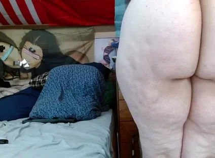 Little Locked Uncut Dick on a BBW Body