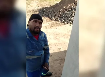 Before Heading Home, the Worker Gets a Quickie at the Construction Site.