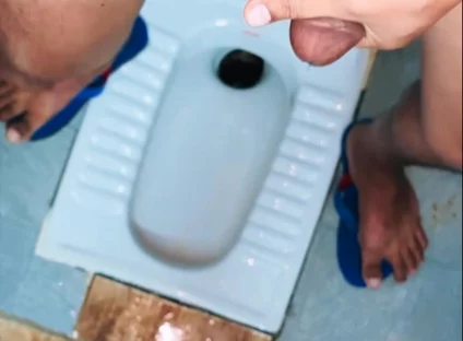 Desi Village Boy Cum Desi Bathroom