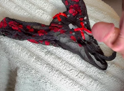 Cum on Wife’s Panties 11