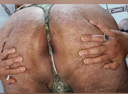 Nice Cum and Anal Penetration Using Green Thin Thong