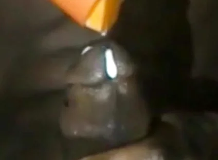 Passionately Stroking My BBC Cumming Hard