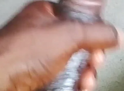 Stroking My BBC Hard Till I Cum
