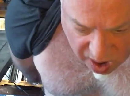 Bear Jerks off on Cam Makes Guy Watching Shoot