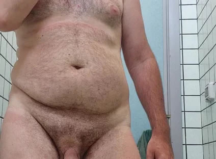 All Naked in Bathroom