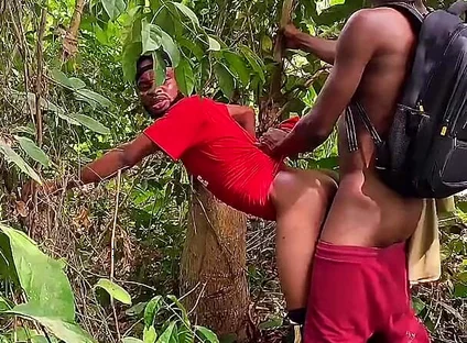 Two Class Mate Fucking in a Bush