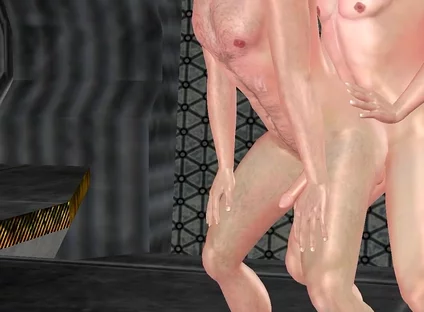 Animated 3D Gay Cartoon Porn - Man Fisting Ass Then Standing Fuck in Space Station