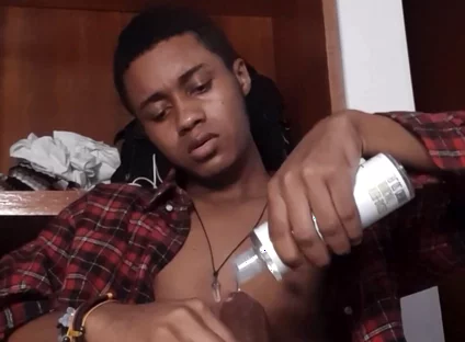 Horny BBC Guy Stroking Until Explosive Load in His Room - Face Visible