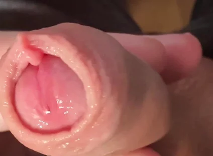 Play with My Little Cock and the Long Foreskin (slow Motion)