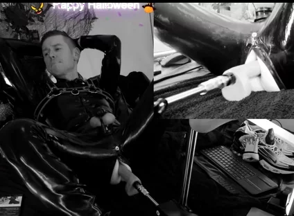 Rubber Halloween Black N White
