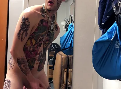 Tatted Twink Masturbation Solo
