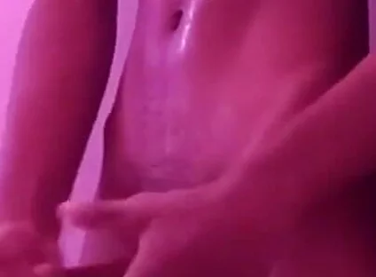 Risky BBC in Neighbor’s Bathroom - Covered in Lube & Spit Intense Stroking