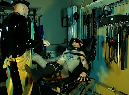 Latex Bondage Session with Master Aion Payne & Ian Echo - Part Two