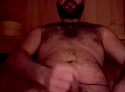 The House I’m Staying in Has a Sauna! Couldn’t Help Myself and Have a Massive Wank in It!
