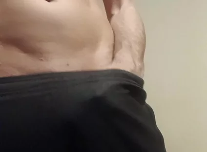 Showing off My Cock in Joggers