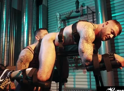 Muscly Sub Railed By Hairy Dom Brazil With Drew Valentino And Tryp Bates
