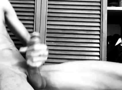 Monochrome BBC Stroking Session - Intense Handjob and Cum Black20one