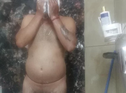 Indian Desi Man Enjoy Shower and Masterbation Show