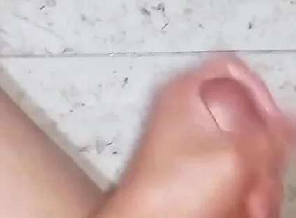 A Passionate POV Handjob with a Pleasurable Vibe in the Bathroom