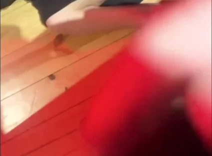 Amateur Boy Pissing in a Glass Held in His Friend's Mouth