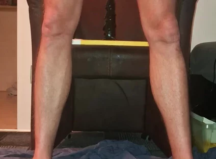 Hot Gay with Beautiful Feet Rides Dildo and Has Pissing Orgasm