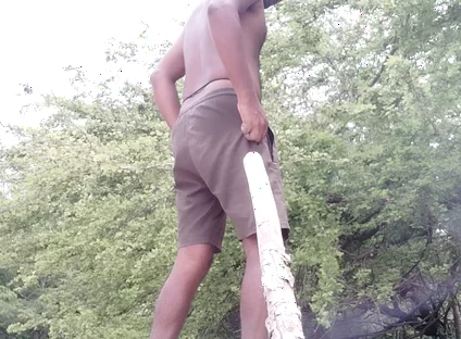 Xhard on Dick on Duty in Forest Alone
