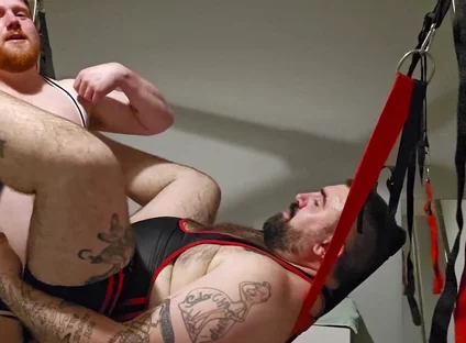 Rugby Hunk Fucks Bear in Sling