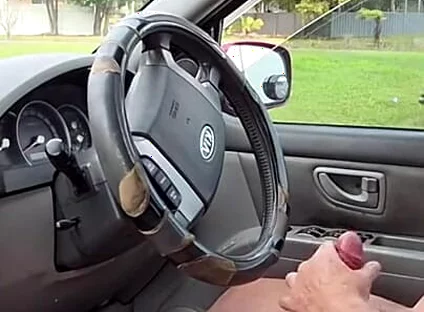 Wank off in the Car