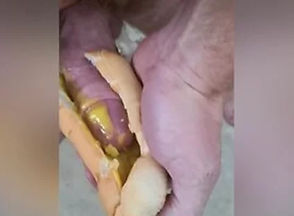 Guy Shoves His Cock Between Two Saucy Buns. Dp Creampie. Asmr. Hotdogs And Mustard