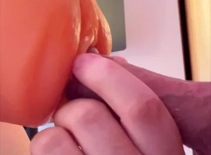 Straight Guy Pounds His Girl at the Gloryhole - but Who's Really Moaning Behind It?!