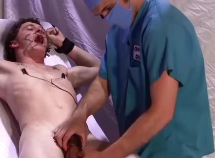 Takes Anal Play After Excruciating Nipple Shock