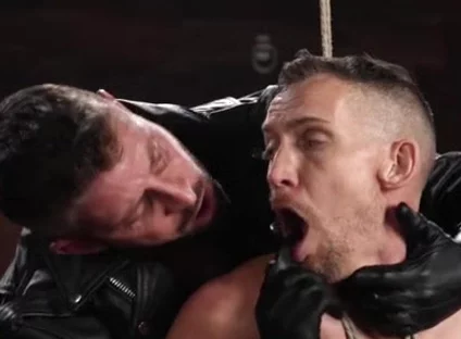 Leather master cock sucking