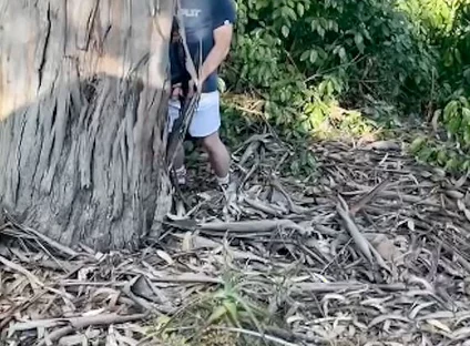 Amateur Straight Boy Caught Peeing Outdoors