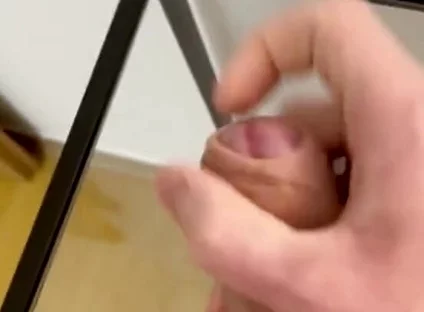 Fresh Cum on a Glass Table