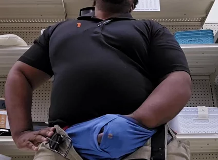 Thick Stepdaddy Cums in Public Store