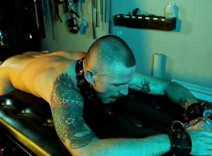 Male Sub Is Bound and Fucked by Latex Master