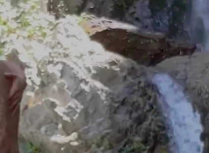 Tatted Gay Stepdaddy Fucks Twink Public Hiking Waterfall Fucking Caught Hardcore Anal Big Cumshot Uncut