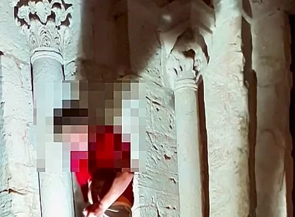 Excessive Cumshot in a Super Risky Place