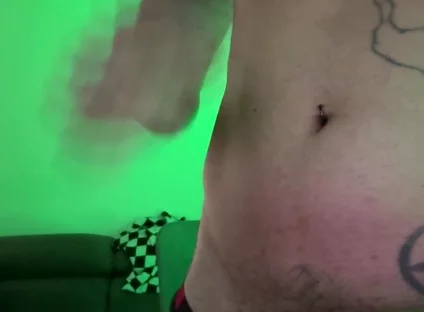 Morbid Curiosity, Alone, at Home Touching Himself with Semi-transparent Clothing