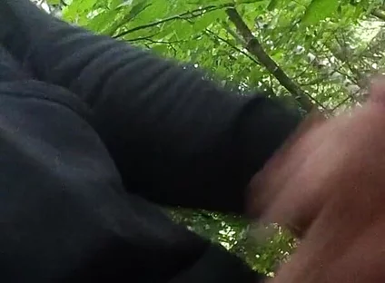 Cumshot at the Bus Stop