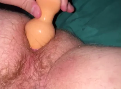 Playing with My Large Butt Plug in My Ass