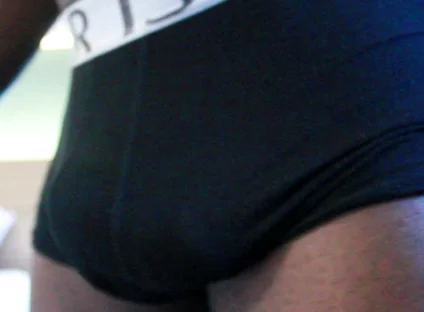 Black Stud Showing off Underwear and Gooning, Getting Hard and Showing Muscle Butt and BBC