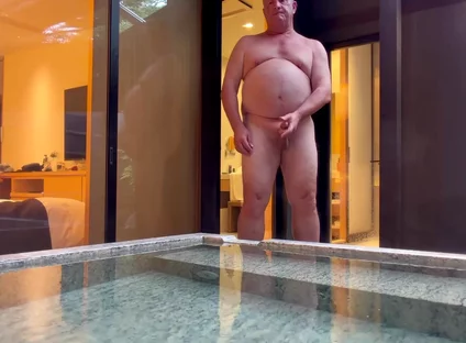 Some Fun in a Hot Tub in Fuji Japan